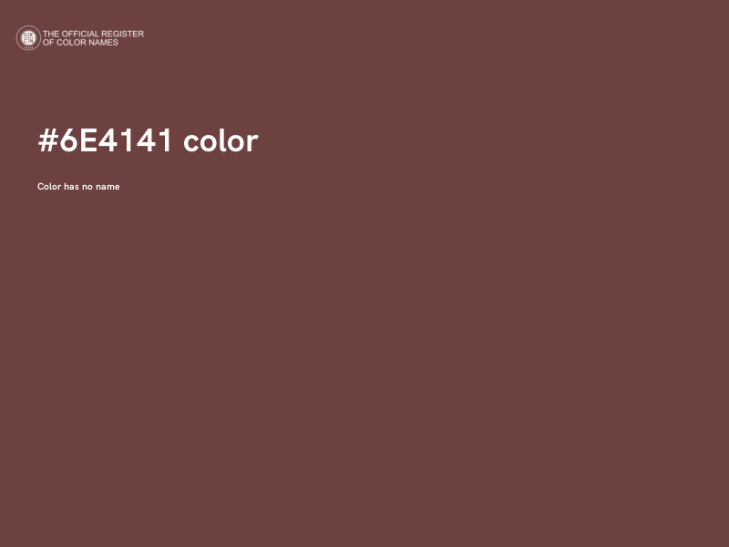 #6E4141 color image