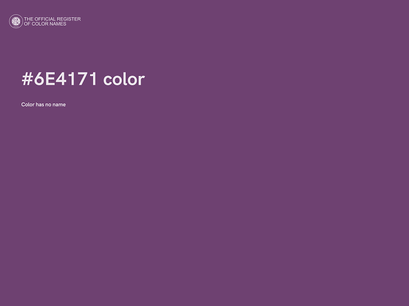 #6E4171 color image