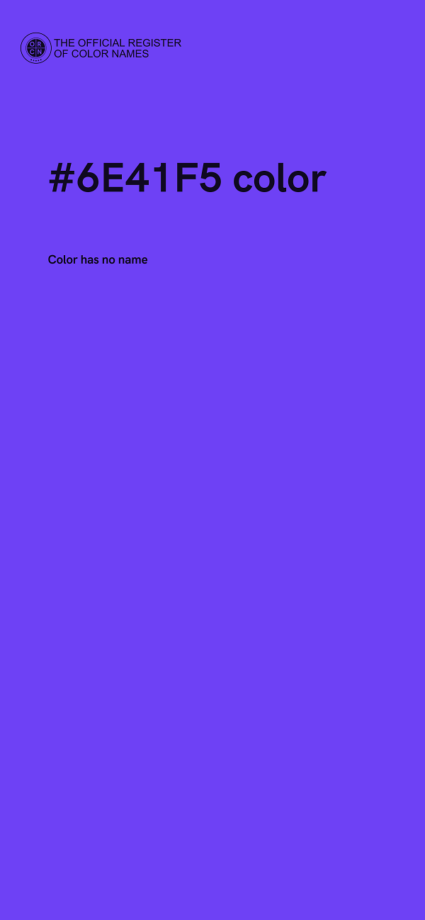 #6E41F5 color image