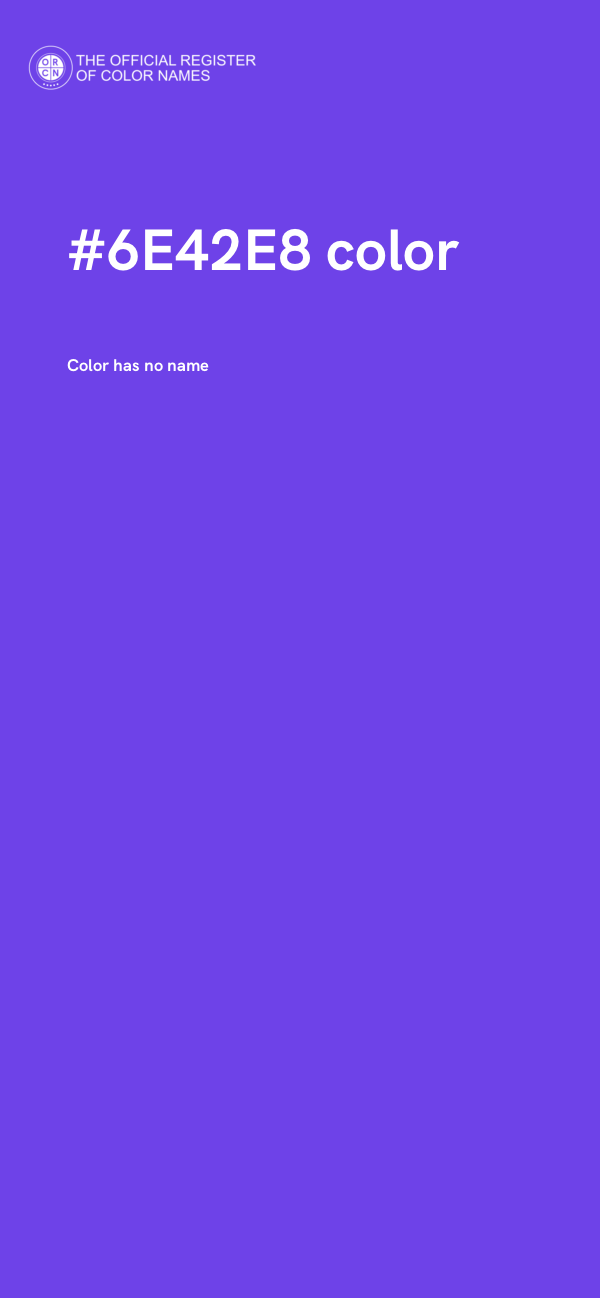 #6E42E8 color image