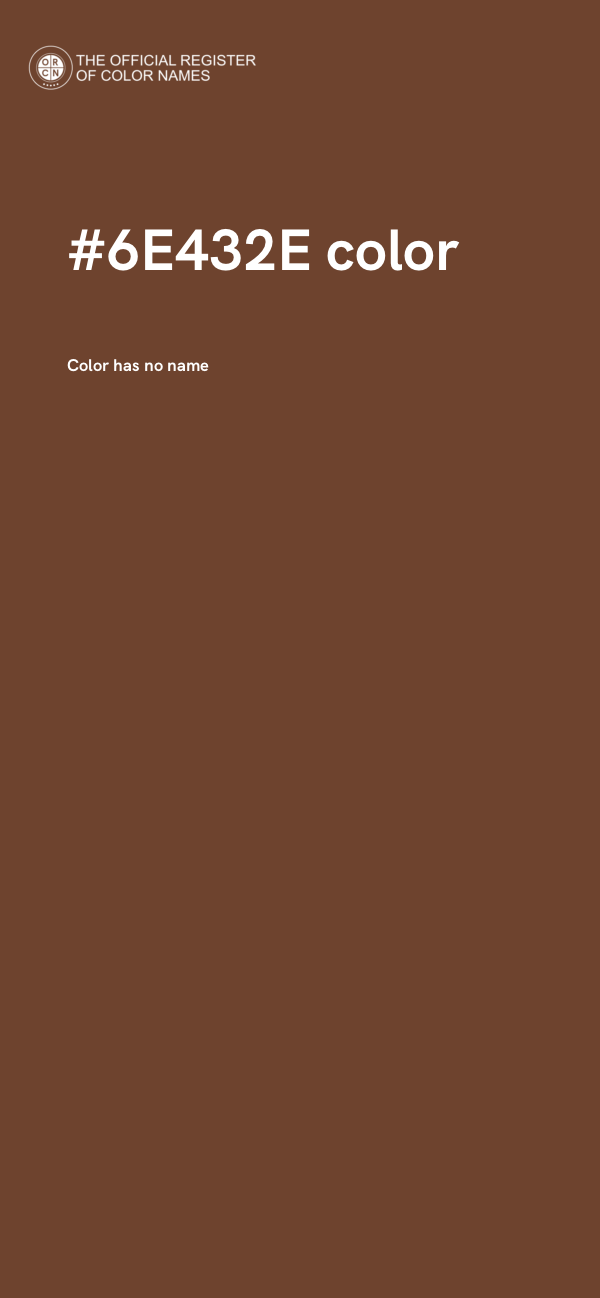 #6E432E color image