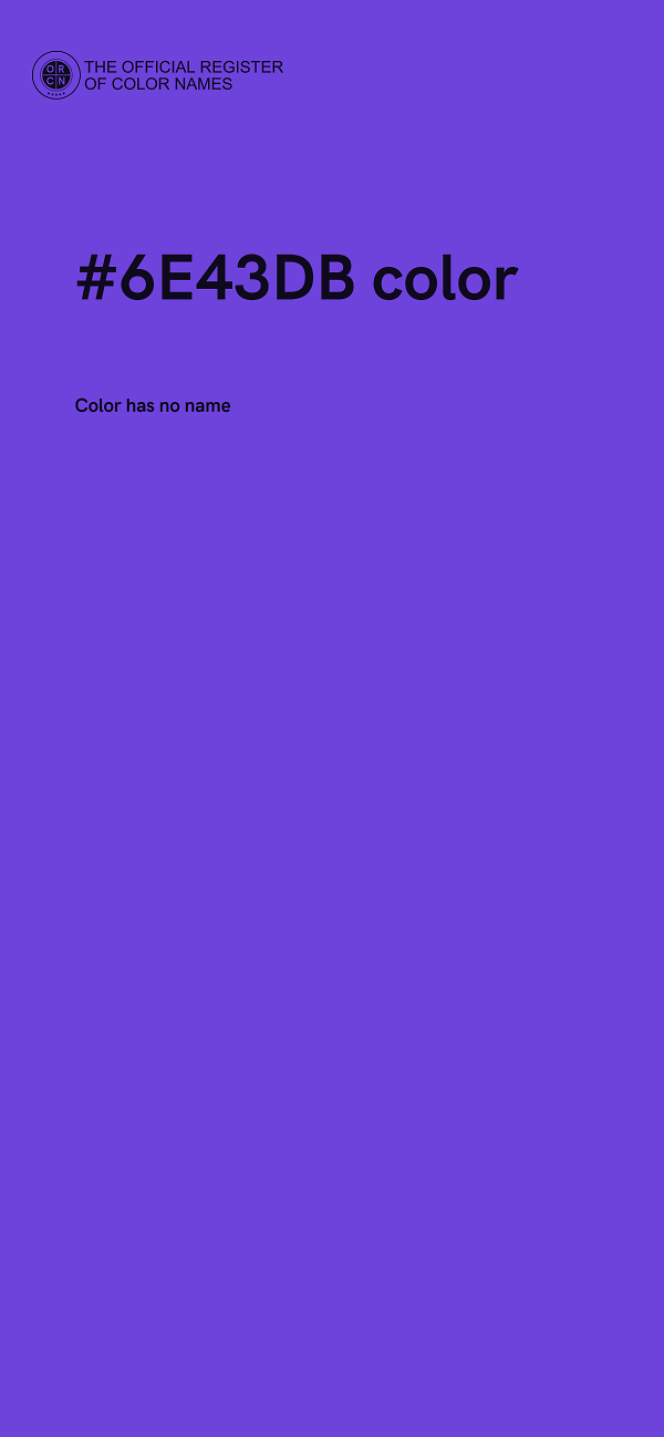 #6E43DB color image