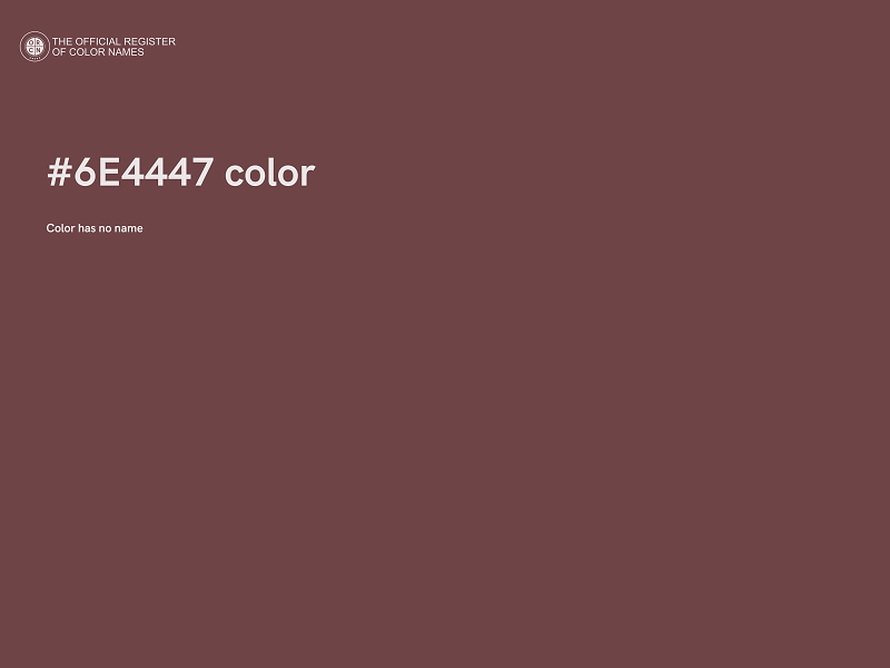 #6E4447 color image