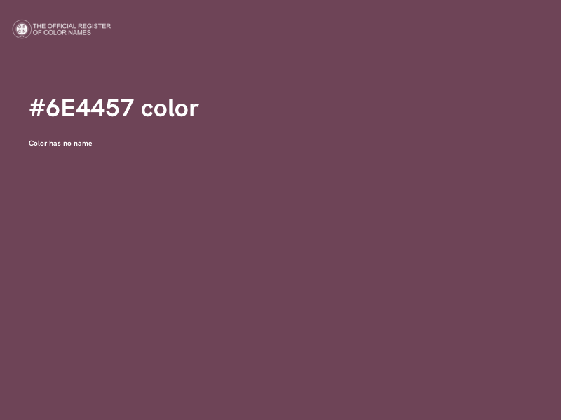 #6E4457 color image