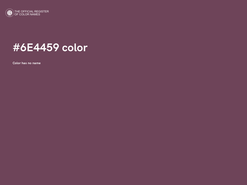 #6E4459 color image