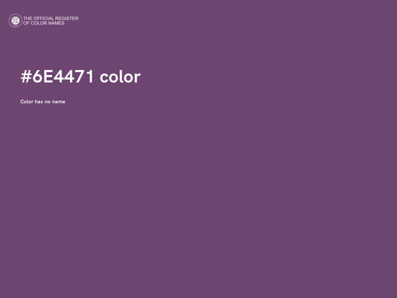 #6E4471 color image