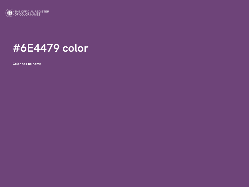 #6E4479 color image