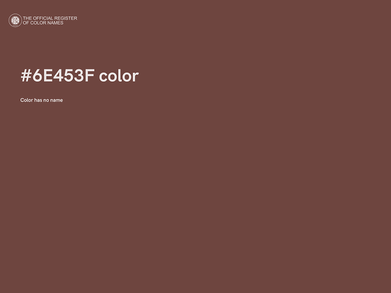 #6E453F color image