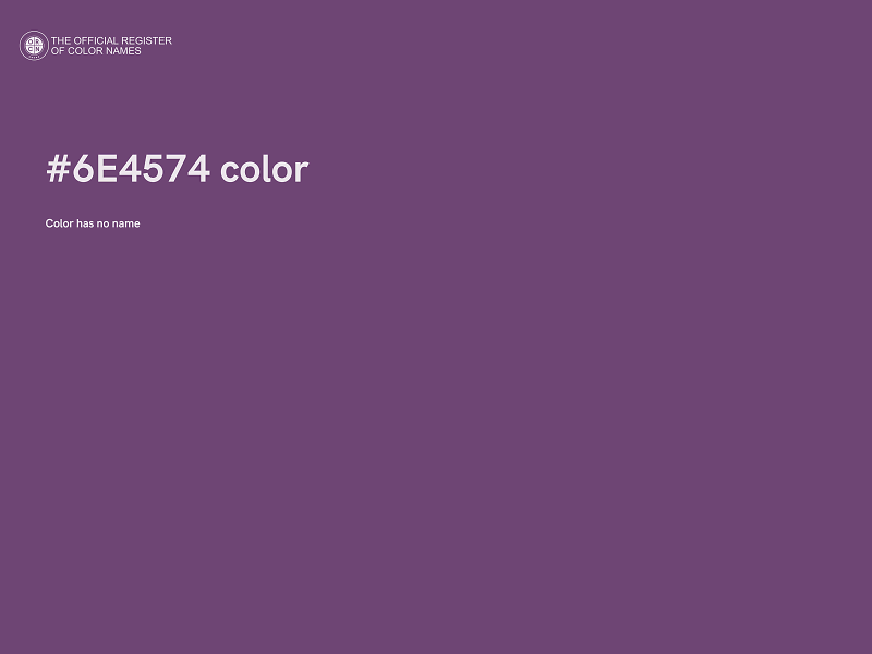 #6E4574 color image