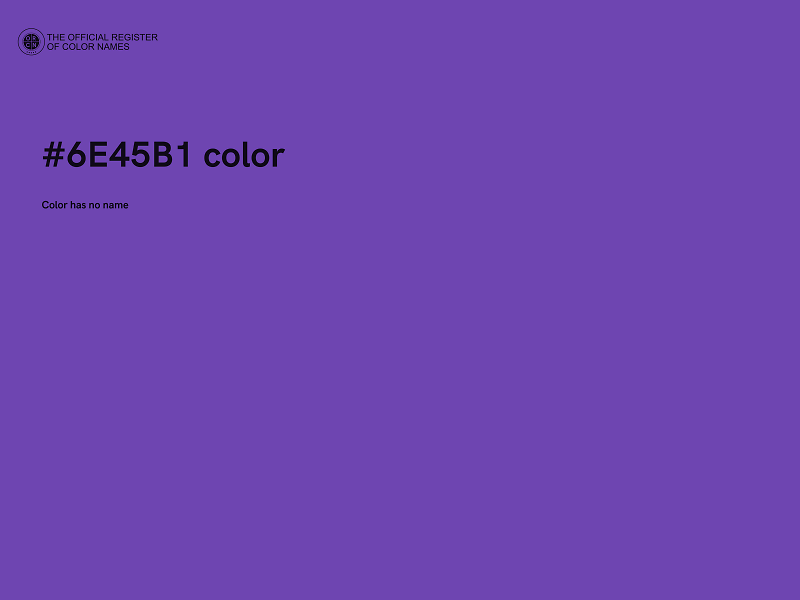 #6E45B1 color image