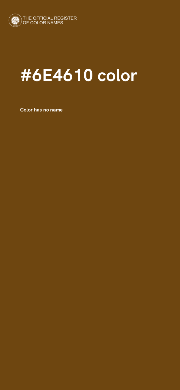 #6E4610 color image