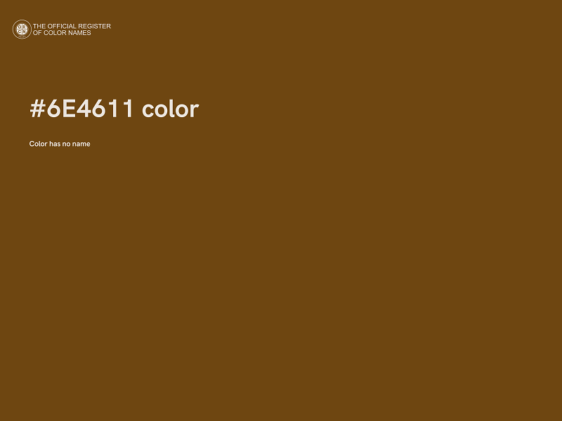 #6E4611 color image