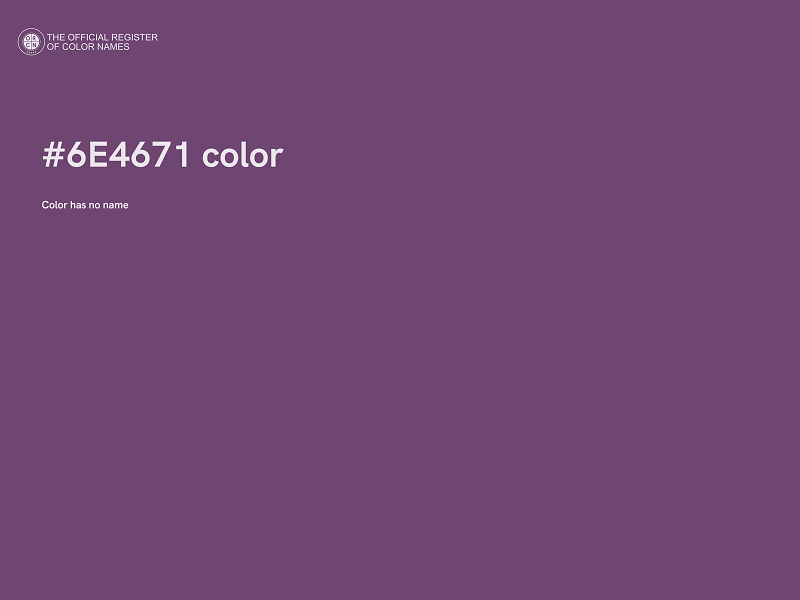 #6E4671 color image