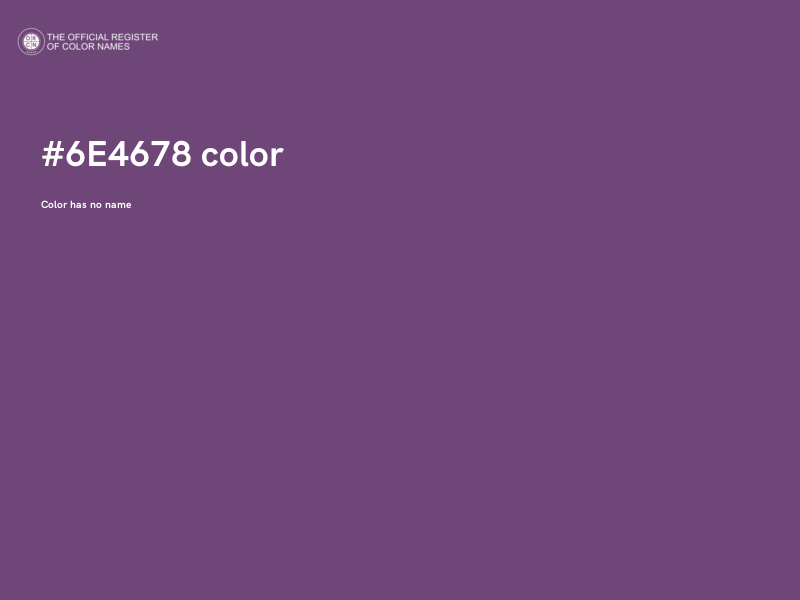 #6E4678 color image