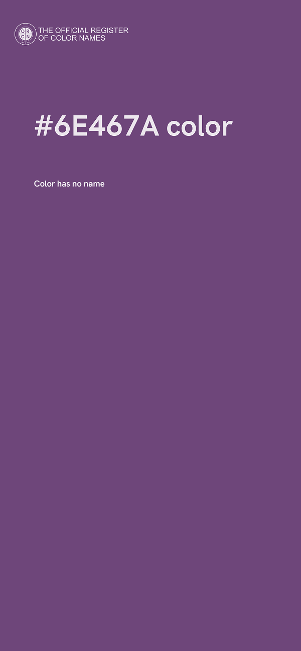 #6E467A color image