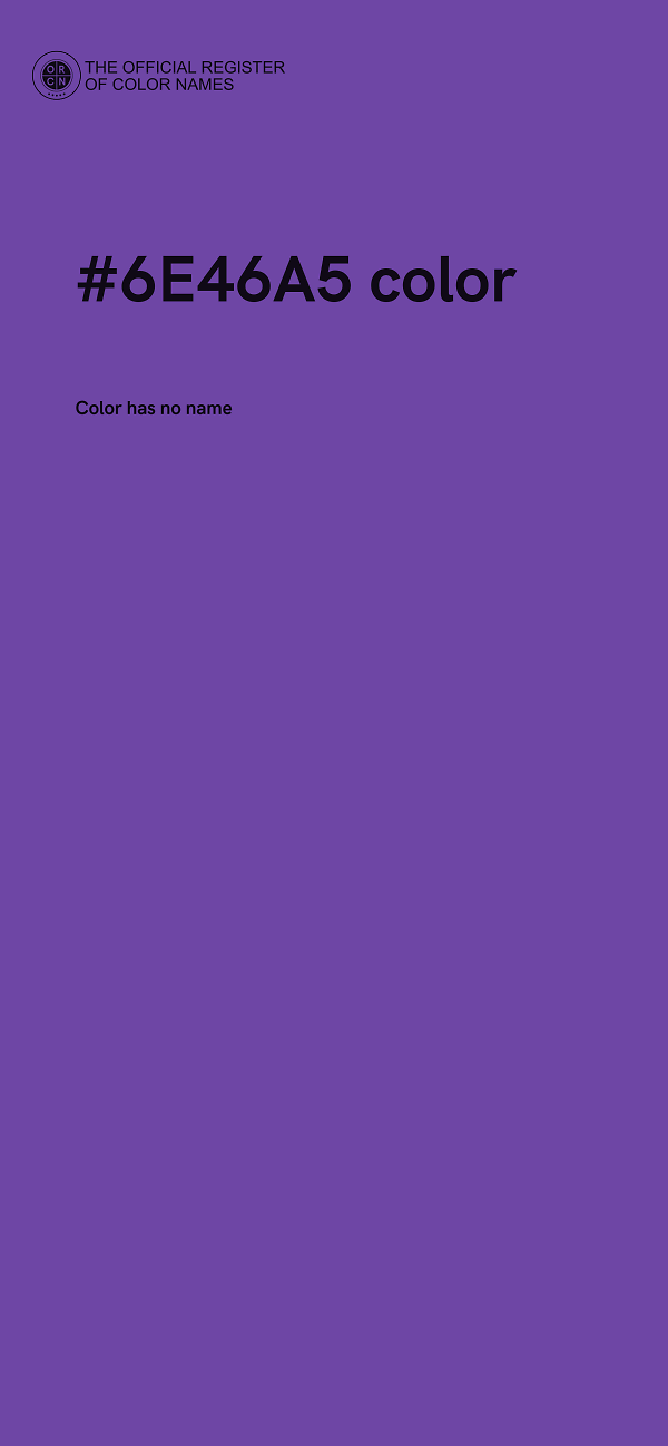 #6E46A5 color image
