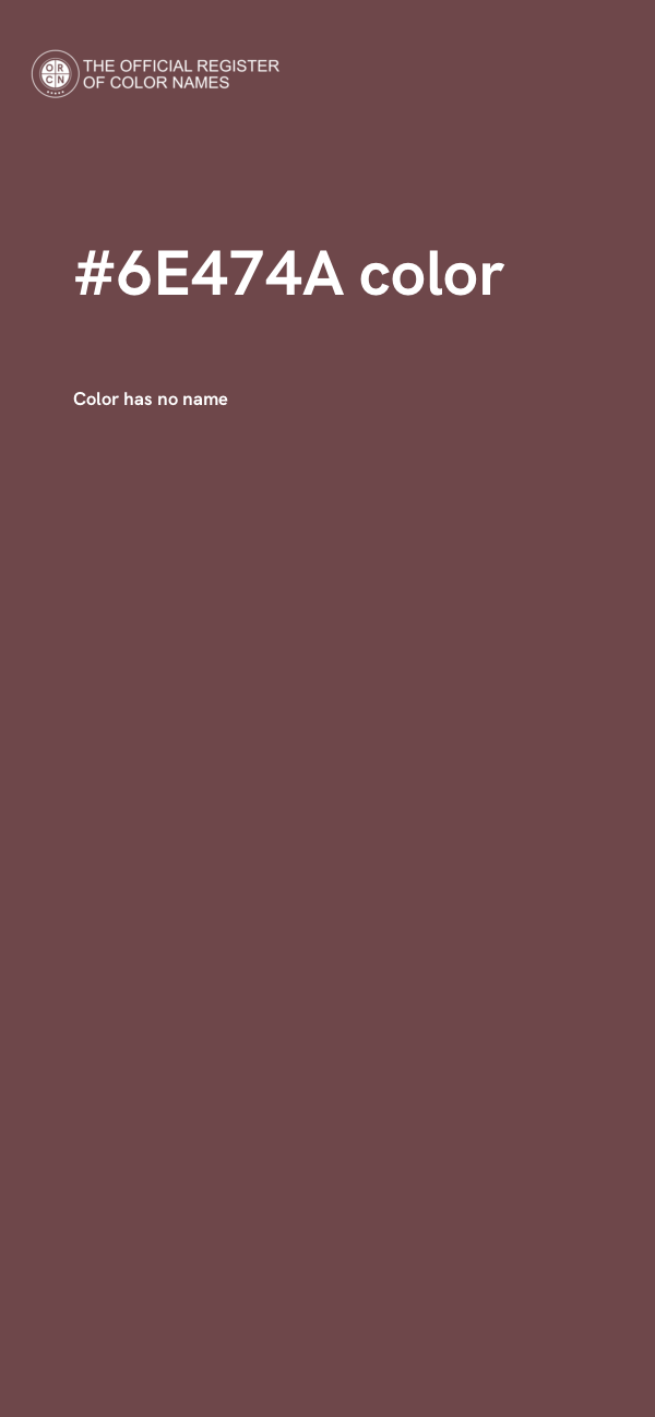 #6E474A color image