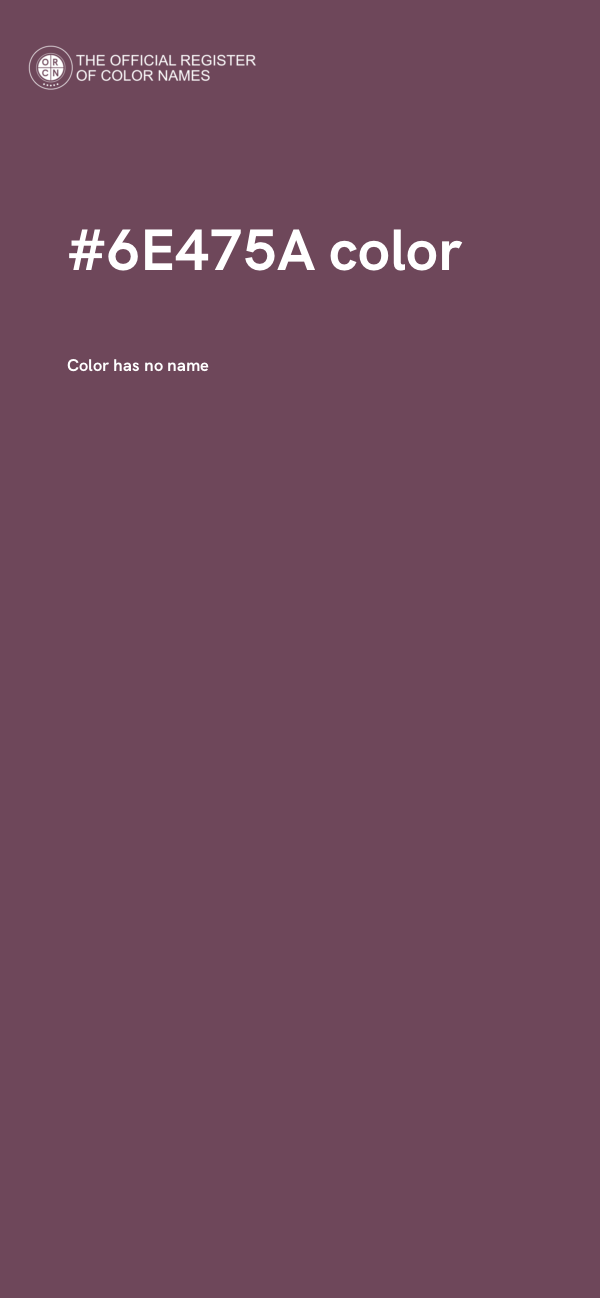 #6E475A color image