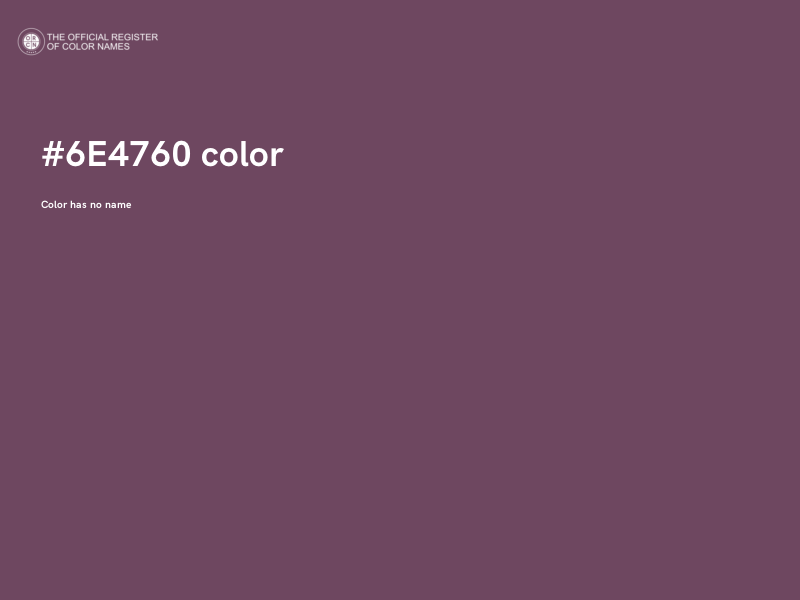 #6E4760 color image