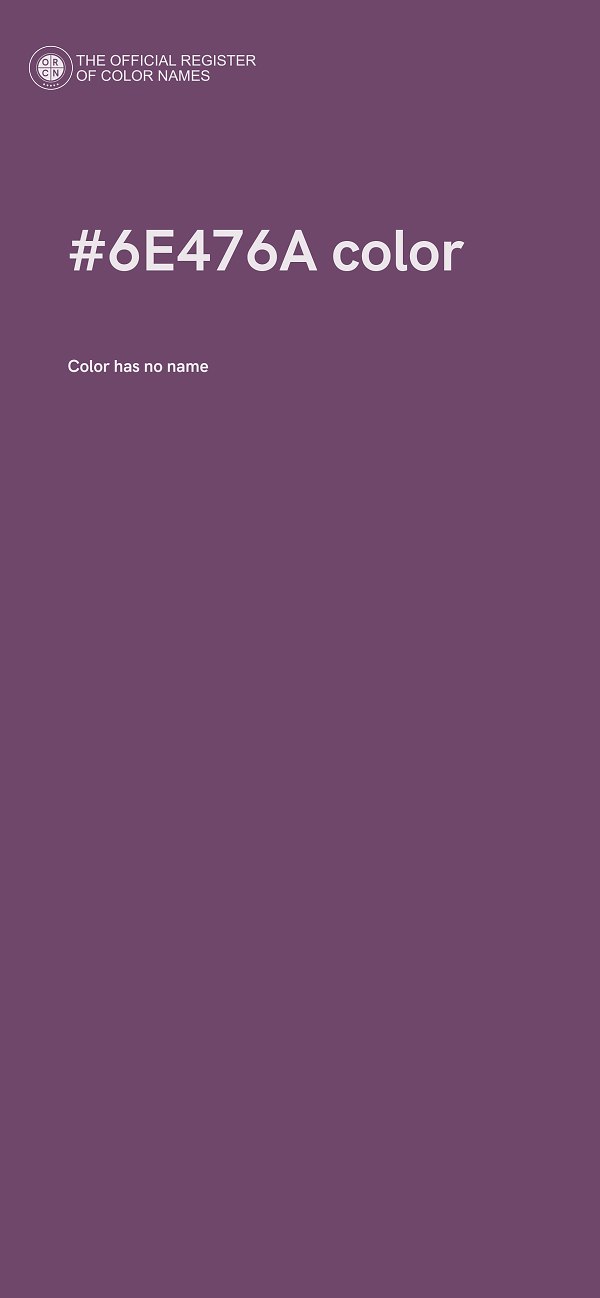 #6E476A color image