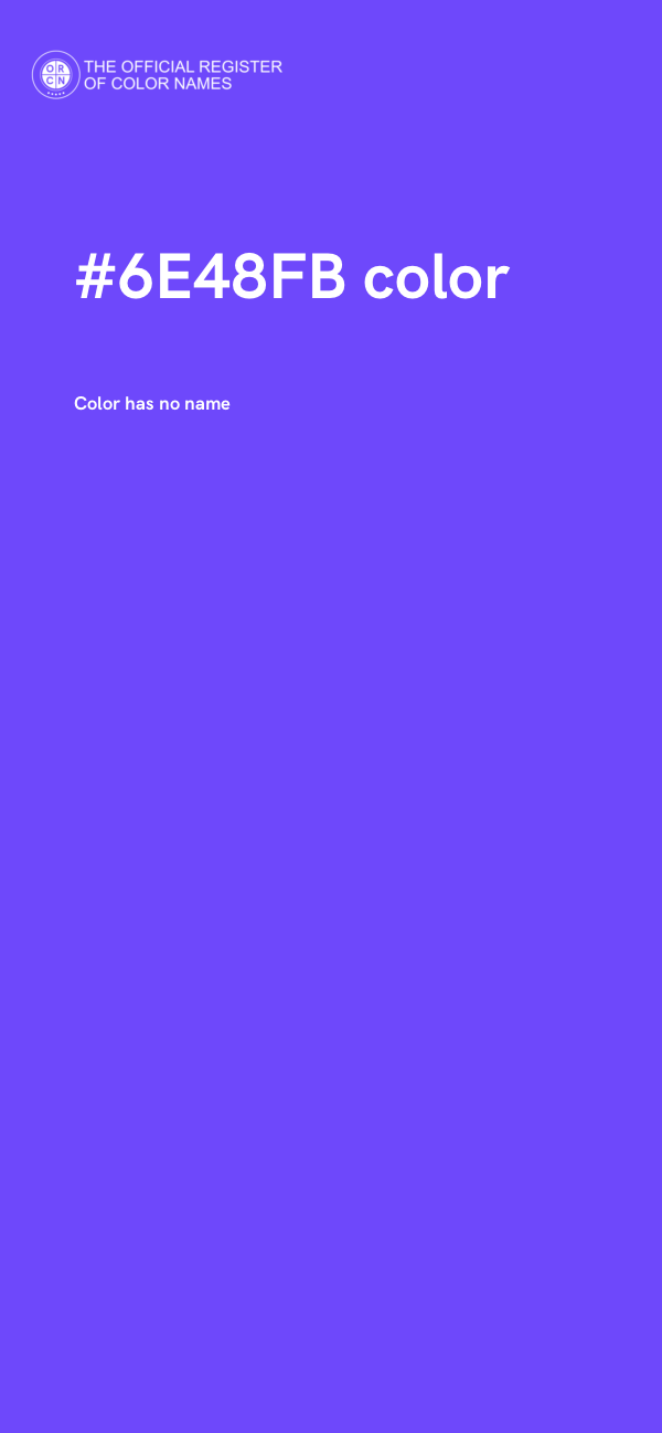 #6E48FB color image
