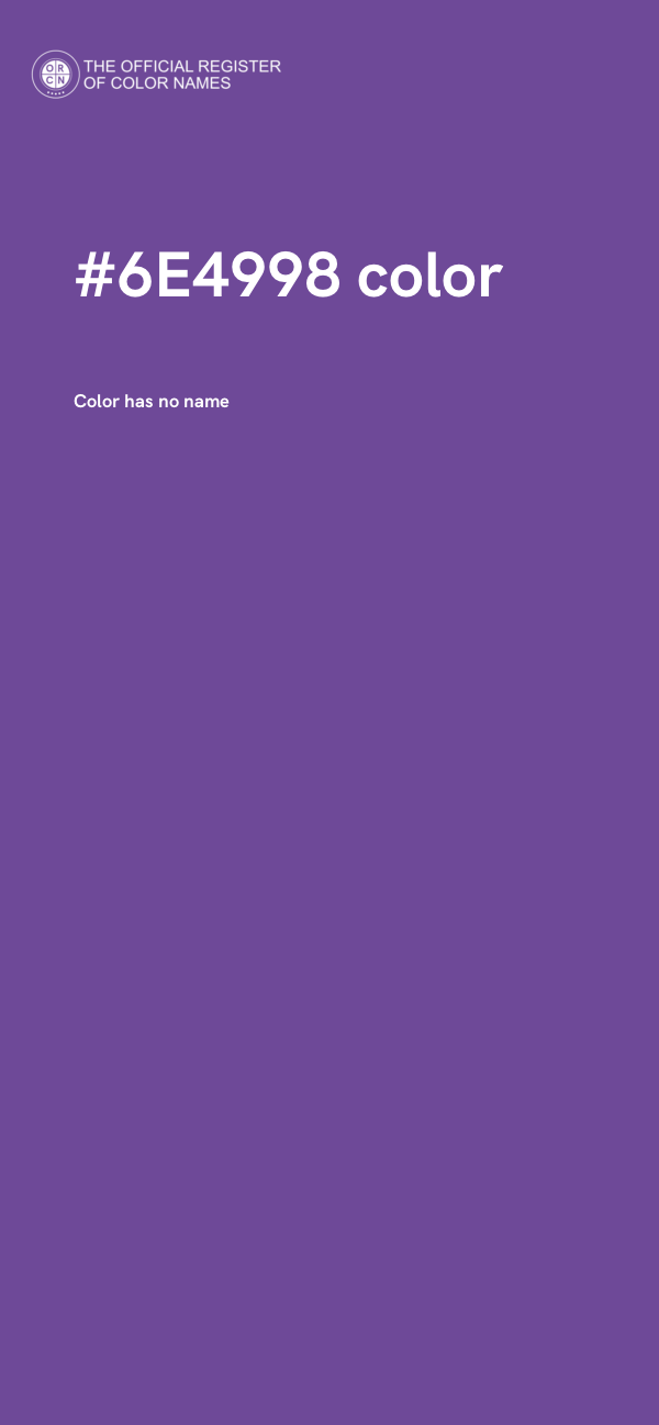 #6E4998 color image