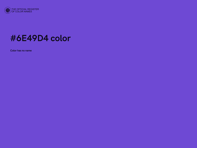 #6E49D4 color image