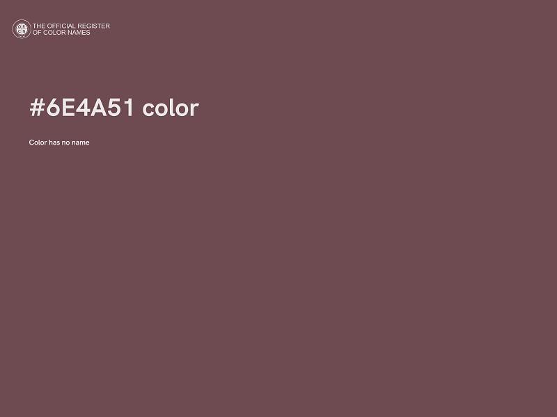 #6E4A51 color image