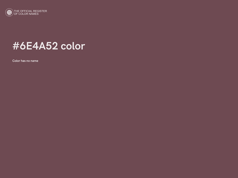 #6E4A52 color image