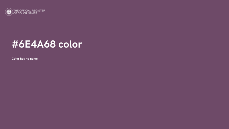 #6E4A68 color image