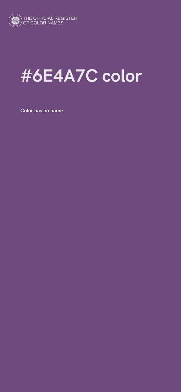 #6E4A7C color image
