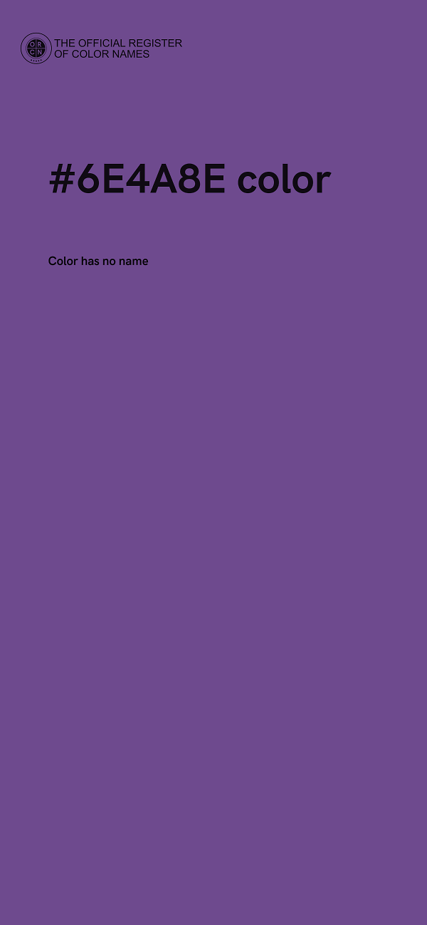 #6E4A8E color image
