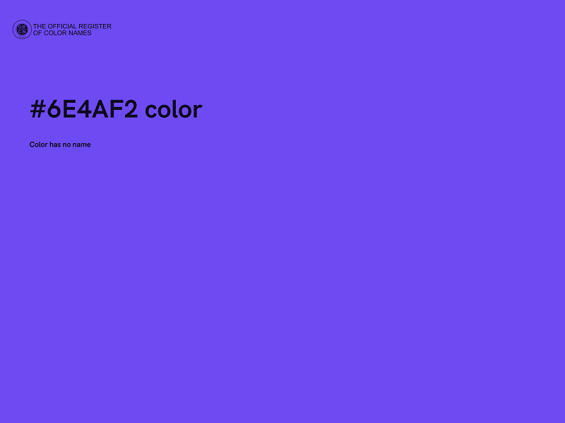 #6E4AF2 color image