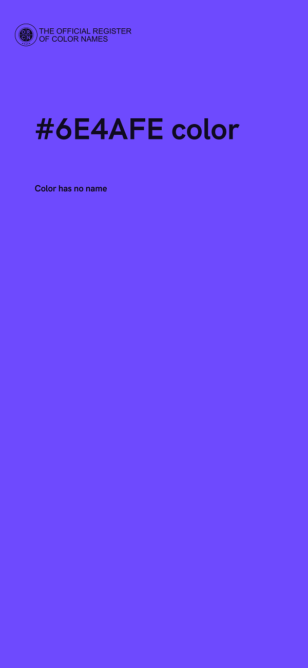 #6E4AFE color image