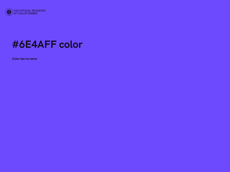 #6E4AFF color image