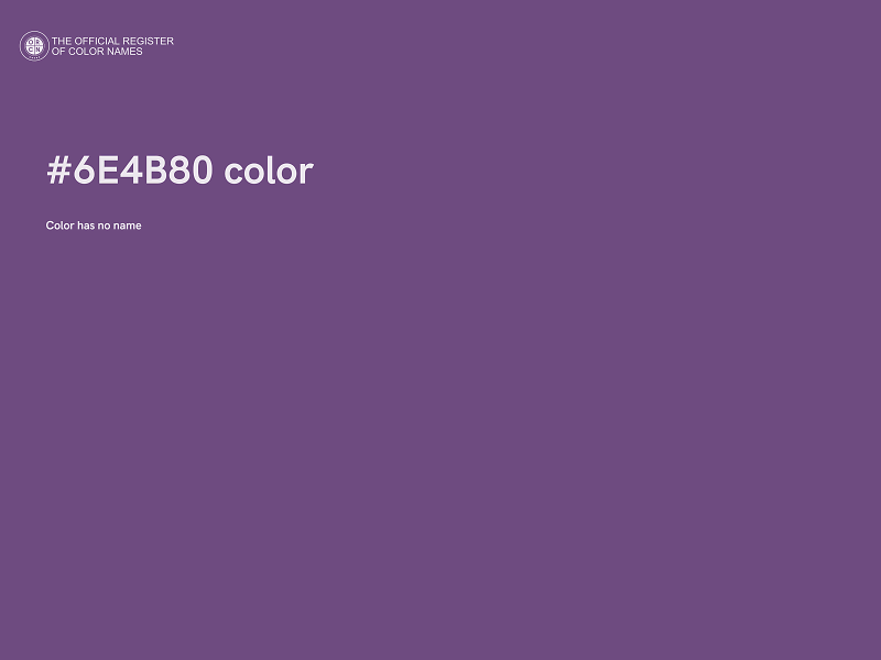 #6E4B80 color image