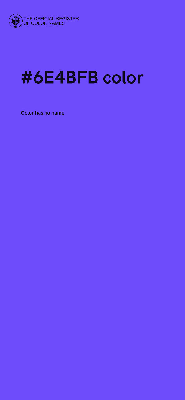 #6E4BFB color image