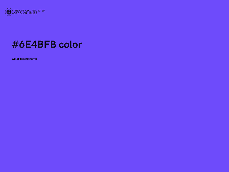 #6E4BFB color image