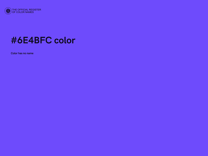 #6E4BFC color image