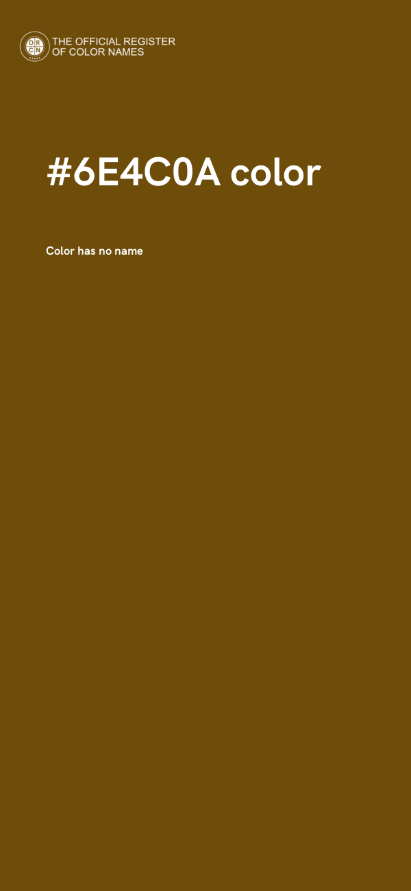 #6E4C0A color image
