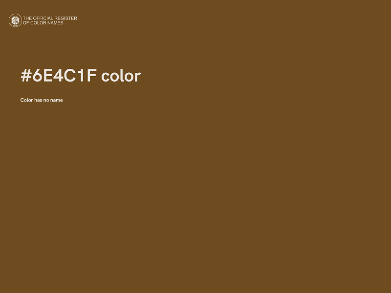#6E4C1F color image