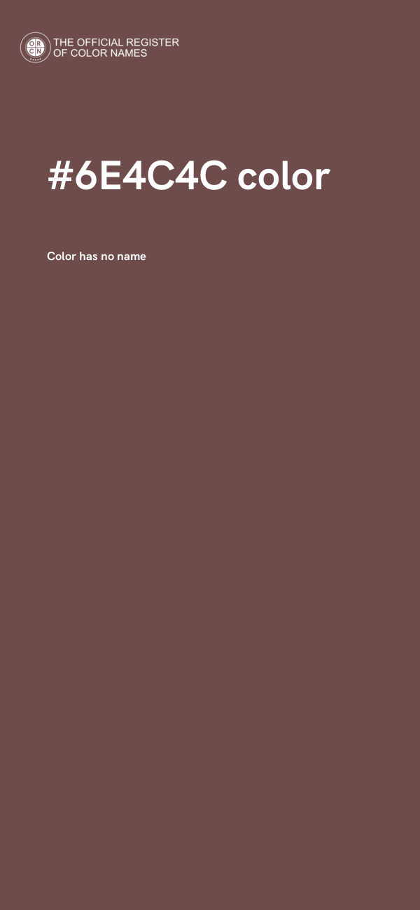 #6E4C4C color image