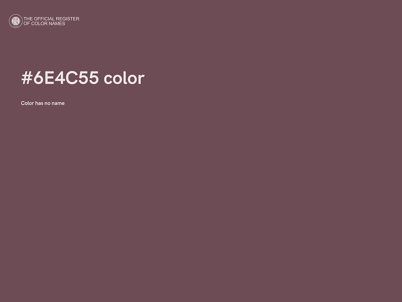 #6E4C55 color image