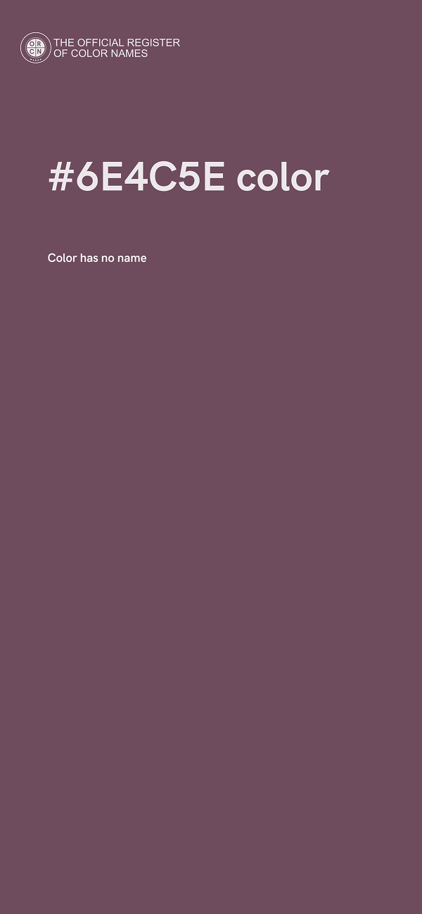 #6E4C5E color image