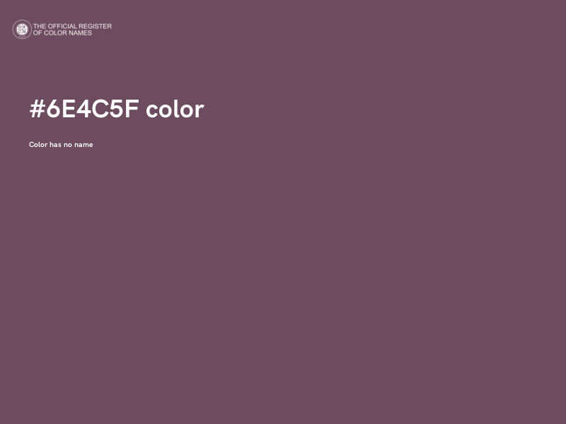 #6E4C5F color image