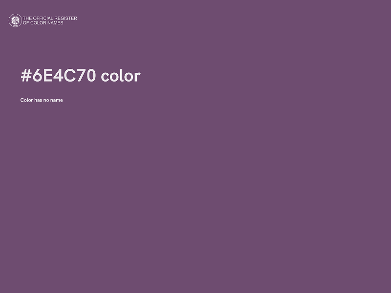 #6E4C70 color image