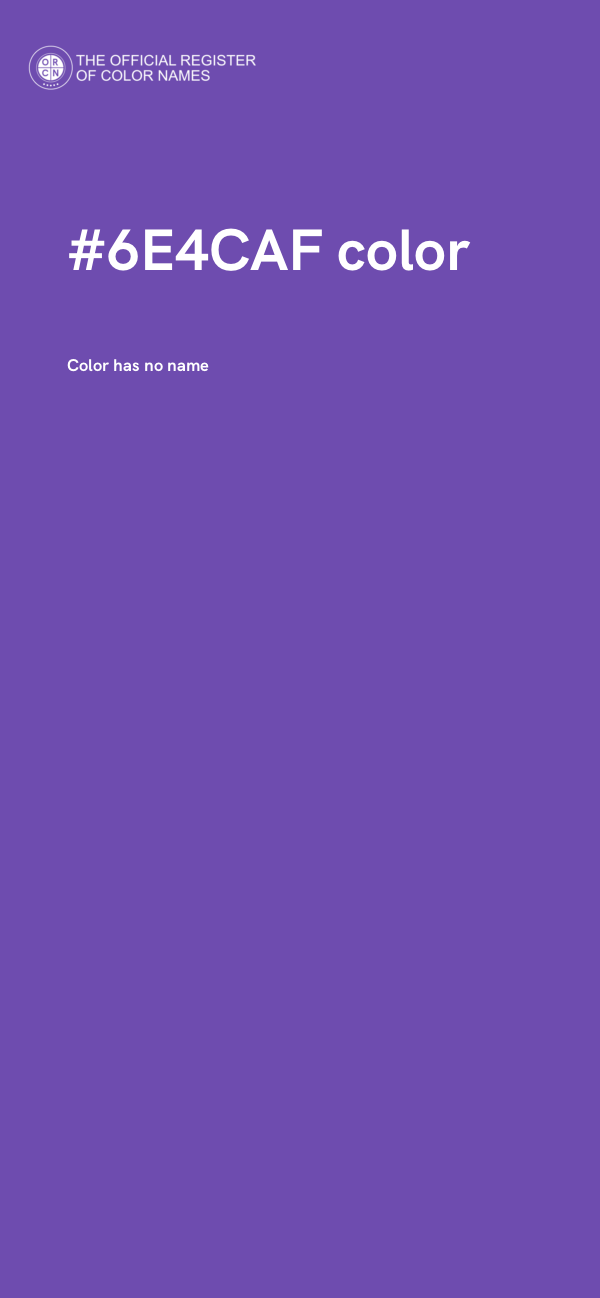 #6E4CAF color image