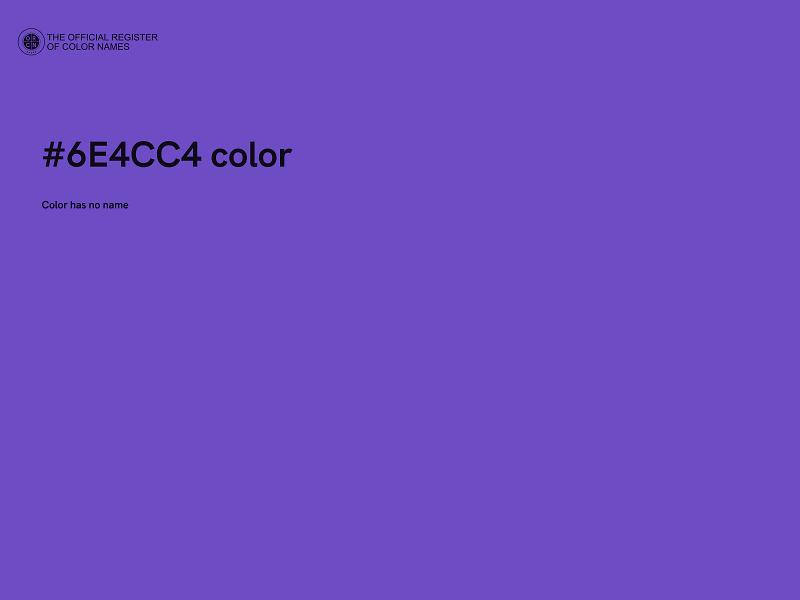 #6E4CC4 color image