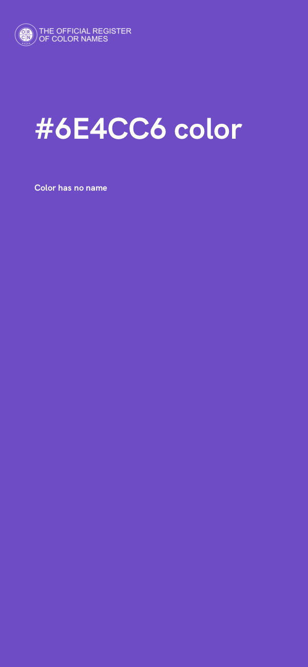 #6E4CC6 color image