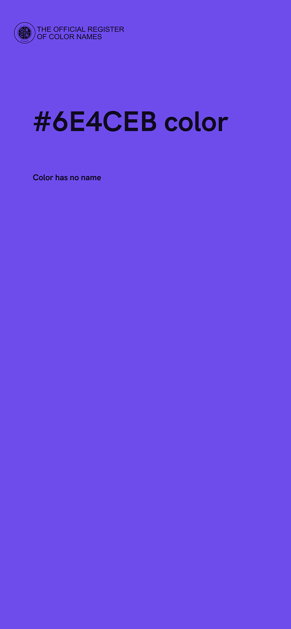 #6E4CEB color image